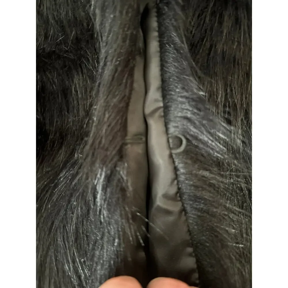 NWT Youhan Women's Faux Fur Vest Coat Sleeveless Jacket size xs
